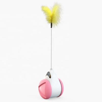 China Balancing Car Cat Toy Cat Toy Interact Ball Funny Cat Stick Viable Catnip Swing for sale