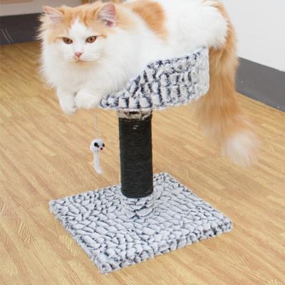 China Viable Cat Tree Cool Rattan Mat Scraper Plush Sisal Cat Tree Tower House Short for sale