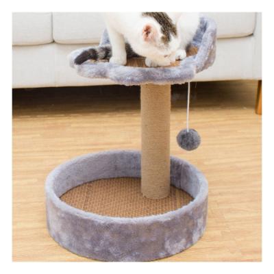 China Cat Tree Scratcher Toys Wooden viable Cat Tree Cat Tower House small for sale