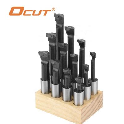 China Carbide Machine Tools F1 Rough Boring Cutters 12pcs for 18mm Carbide Boring Bar for 3inch/18mm Boring Head for sale