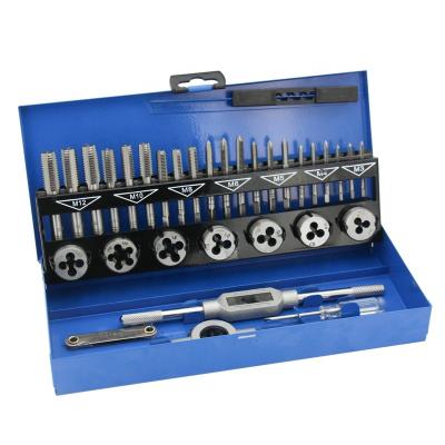 China Internal Thread Cutting DIN Standard M3-M12 Alloy Steel Hand Tap Set 32PCs Tap And Die Set for sale