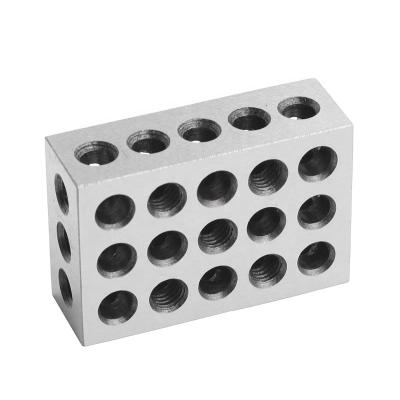 China Building Material Stores Precision 2Pc Sparallel Clamping Block Set 1-2-3 Blocks 23 Hole Parallel Blocks for sale