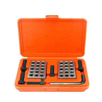 China Building Material Shops 2PCs High Precision 1-2-3 Block 1-2-3 Inch 23 Hole Sparallel Clamping Block Sets A Pair 1-2-3 / 25-50-75 Mm Parallel Blocks for sale