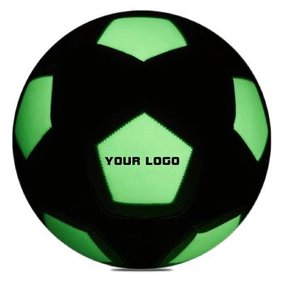 China Size 5 Eco-friendly PU Light Up/Glow Footballs With Customized Glow In The Dark Soccer Ball for sale