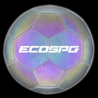 China Reflective Soccer Ball/Eco-friendly Professional Size 5 PU Football Soccer Ball With Customized Glow Soccer Ball for sale