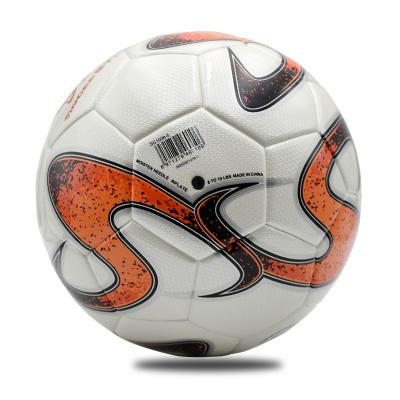 China Hot Sale Customized Logo Soccer Ball Thermal Bonded Football Eco - Friendly for sale