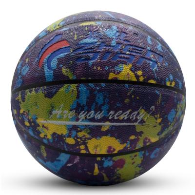 China High Quality Durable Sole Absorption Synthetic Leather Material Ball Size 7 Basketball for sale