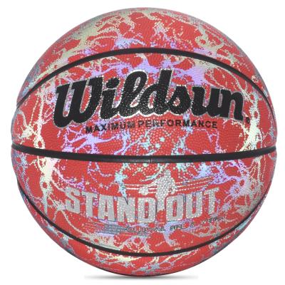 China Durable Favorable Price Reflective Basketball Light Up Indoor Outdoor Basketball for sale