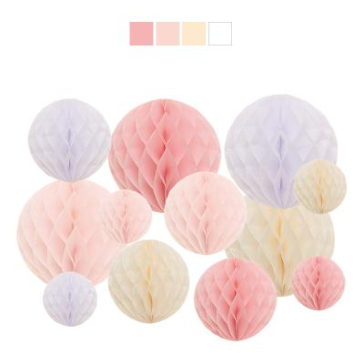 China Hot Selling Honeycomb Paper Ball Set Party Birthday Decorations Stage Decoration Supplies for sale