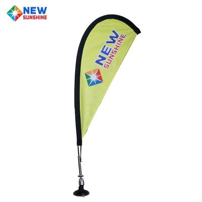 China Double Teardrop Desk Flag Car Flag FLYING Promotional Printed Double Banner for sale