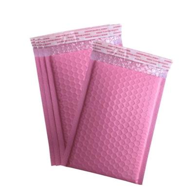 China Strong Adhesive Custom Printed Poly Padded Envelopes Mailers Pink Mailing Bags Bubble Mailers for sale