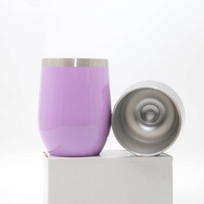 China Sustainable Hot Sale Stainless Steel Mugs Coffee With Vacuum Insulated Lid Wine Egg Tumbler for sale