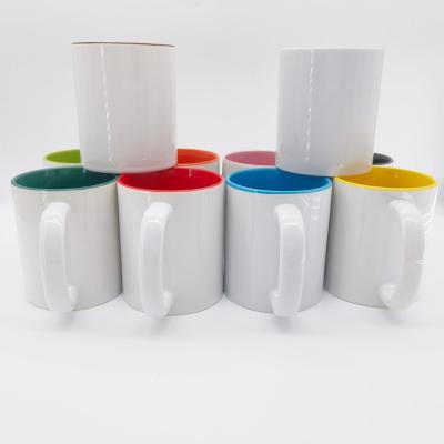 China Viable Ceramic Cup Mugs 11oz For Sublimation Double Wall With Safe Package for sale