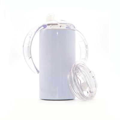 China Viable Sublimation Straight Sippy Tumblers Baby Metal Sippy Cup 12oz 350ml Pacifier Cup for sale