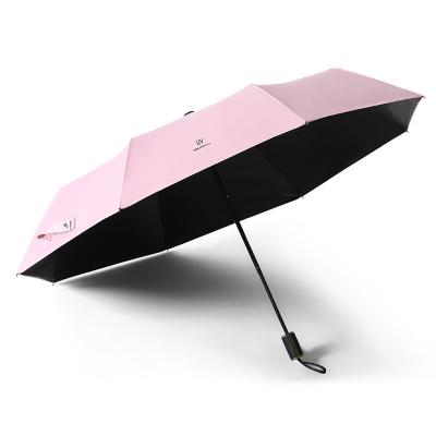 China Morden Luxury Manual Open Pongee Cloth Rain Cheapest Fold Promotional Umbrella for sale