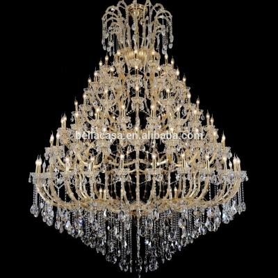 China Gallery of Maria Theresa Luxurious Chandeliers from K9 Crystal Gold Chandelier For Hotel for sale