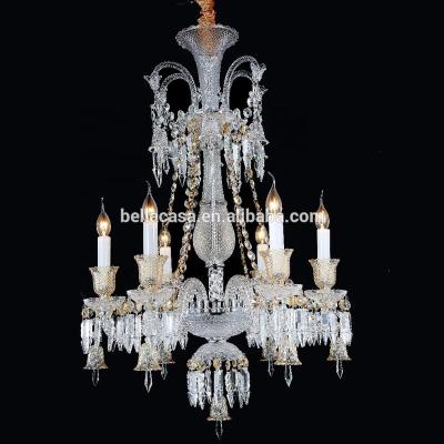 China Arm Shampagne Crystal Chandelier For Room in glass arm glass for sale