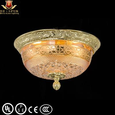 China 2023 modern understated classic brass ceiling lamp for bedroom for sale