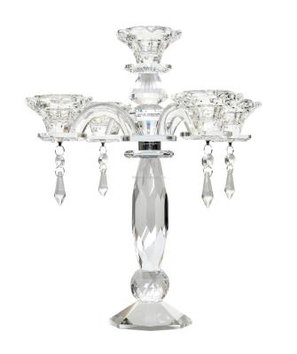 China Crystal candelabras lit crystal centerpieces to marry the table for sale