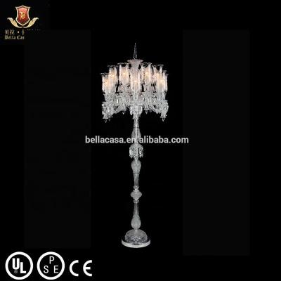 China Art Unique Best modern K9 Crystal Glass Floor Lamp Pendant drops villa decoration for sale