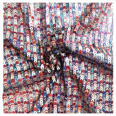 China Viable Hot Sale Sequins Fabrics Textiles Embroidery Lace Fabrics Sequins Accept Customized Color Sequin Lace Fabric For Dress for sale