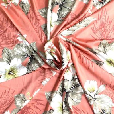 China Custom Stretch Natural Style Polyester Fabric Digital Printed For Dress for sale