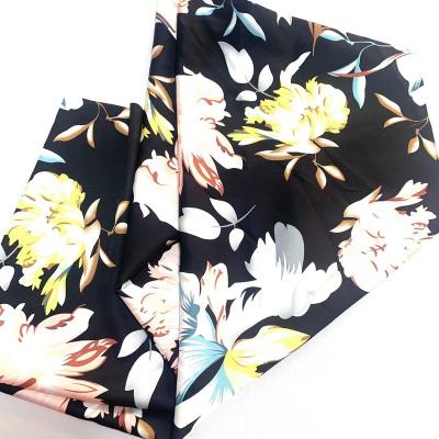 China Viable hot sale silk fabric custom digital printing custom digital printing cotton fabric for dress for sale