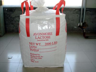 China Sturdy Moisture Proof Drawstring PP Storage Tonne Bags Cross Bottom For Convenient Shipping for sale