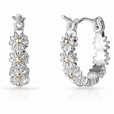 China High Quallity Fashion sweet little Daisy ring temperament everything with flower ring loose ring earrings set for sale