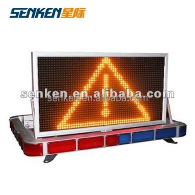 China Exterior LED Light Bar And Led Display Screen For Police Traffic Cars for sale