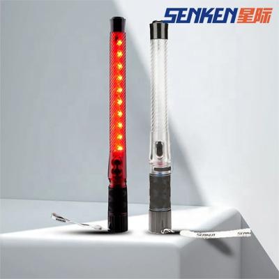 China Senken Plastic Police Signal Baton Police Traffic Rechargeable Led Flasher Led Flasher Baton for sale