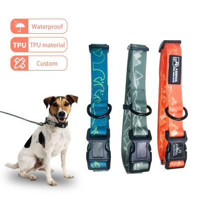 China Custom Color Adjustable Size Design Eco Friendly DETACHED Your Own Best Waterproof Dog Collar for sale