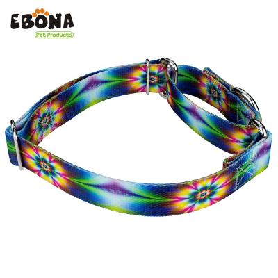 China Durable Adjustable DETACHED Martingale Collars For Dogs, Solid Color Nylon Dog Collars for sale