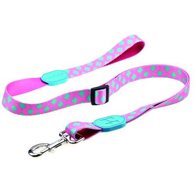 China Durable Adjustable Dog Leash Heat Transfer Printing Full Color Designs For Small To Large Dogs for sale