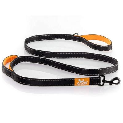 China DETACHED personalized easy to clean dog leash with two soft padded handles for sale