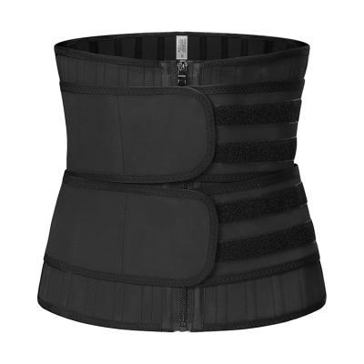 China Latex Waist Trainer Viable Cincher 25 Steel Boned Zipper And Hooks Belts Corset Double Shaping Korset for sale