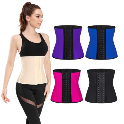 China 9 Ann Chery Fajas Colombiana 3 Crochet Latex Antibacterial Steel Boned Corset Waist Trainer for sale