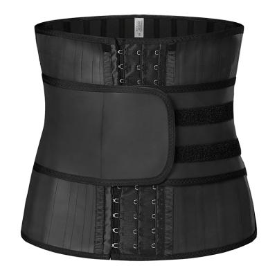 China 25 Row Latex Waist Trainer Viable Steel Boned Trimmer 3 Row Hooks A Belt Shaper Cincher Slimming Corset for sale