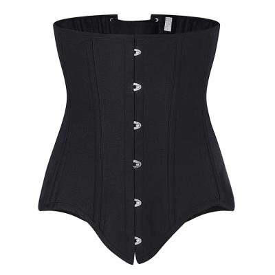 China 20 Antibacterial Steel Boned Trainer Plus Size Long Torso Girdle Woman Waist Underbust Corset Shapers for sale