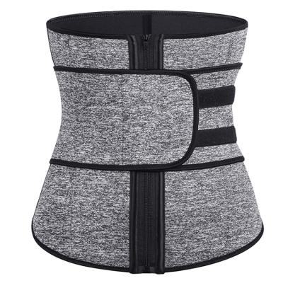 China Antibacterial Cincher Front Zipper One Hook Neoprene Waist Trainer And Buckle Strap Belt Corset Shapewear for sale