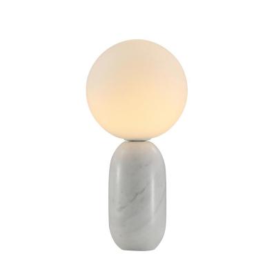 China Modern Modern Marble Hotel Table Lamps Living Room Bedroom Bedside LED Light for sale