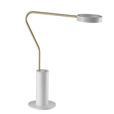 China Postmodern Modern Light Gold Flexible Decorative Black Book Reading Led Metal Desk Table Lamp For Restaurant Hotel for sale