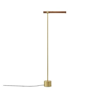 China Modern Home Lighting Wooden Hotel Lamp Shade Floor Lamp Tripod Floor Standing Light for sale