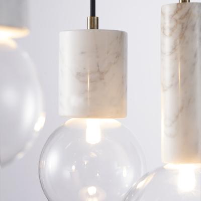 China Post Modern Home Decorative Lamp Hanging Lighting Kitchen Lighting Fixtures Modern Marble Led Pendant Lamp for sale