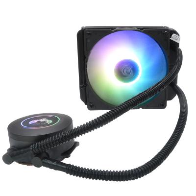 China Wholesale 120mm Support RGB Computer Fan Colorful PC Cooler Liquid Water Cooling System for sale