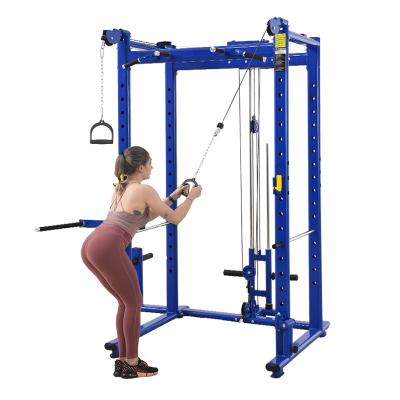 China 2022 Indoor Top Selling Smith Squat Rack Multifunctional Strength Adjustable Fitness Equipment Power Rack for sale