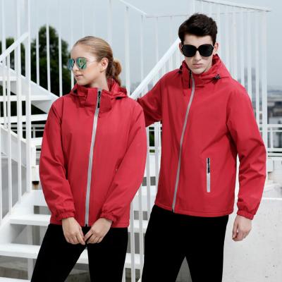 China Reflective Windproof Softshell Polar Fleece Custom Reversible OEM LOGO Blank Inside Coating Jacket Men Unisex Winter Outdoor Jacket for sale