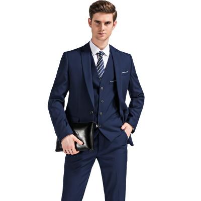 China Anti-wrinkle designer ternos masculinos custom slim fit set 2022 wedding 3 pieces business gentleman night designs suits for mens suits for sale