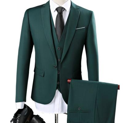 China High Quality Custom Made Blazer Gentleman Slim Fit Mens Breathable Suits And Straight Wedding Suit 3 Piece Blazer Suit Designs for sale