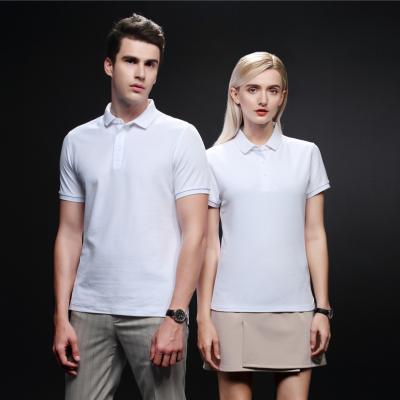 China White Breathable Blend Simple Men's Casual Golf Polo Shirts Unisex Cotton Logo Camisas Plain Custom Wholesale Summer High Quality for sale